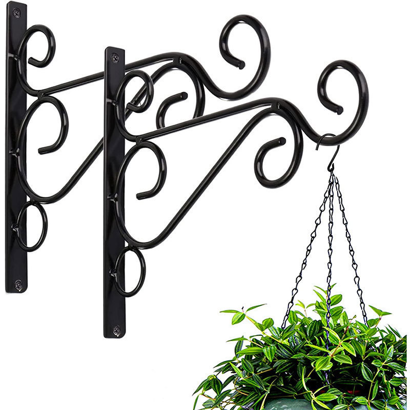 6Inch Outdoor Indoor Small Decorative Iron Wall Hooks for Hanging Lanterns Solar Lights Bug Zappers Hummingbird Feeders