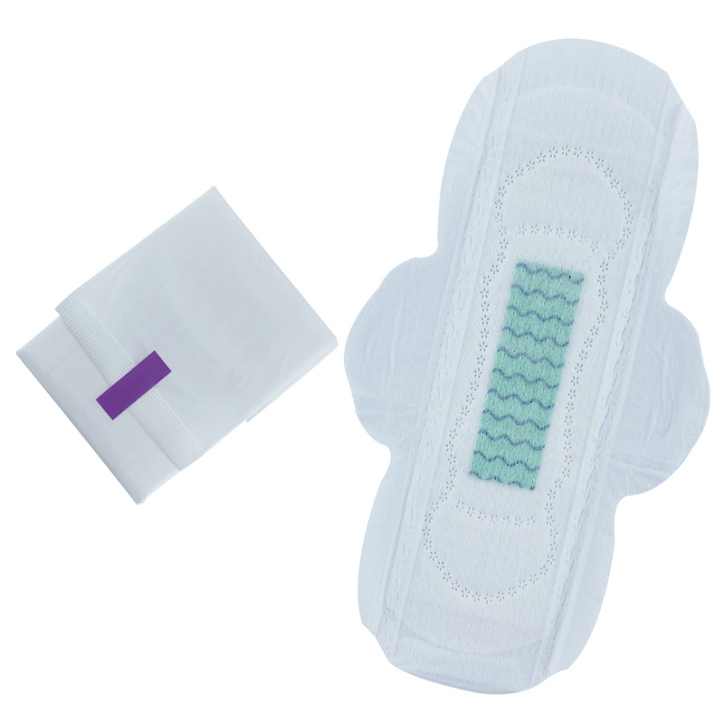 Comfortable hygiene products disposable winged sanitary feminine pads