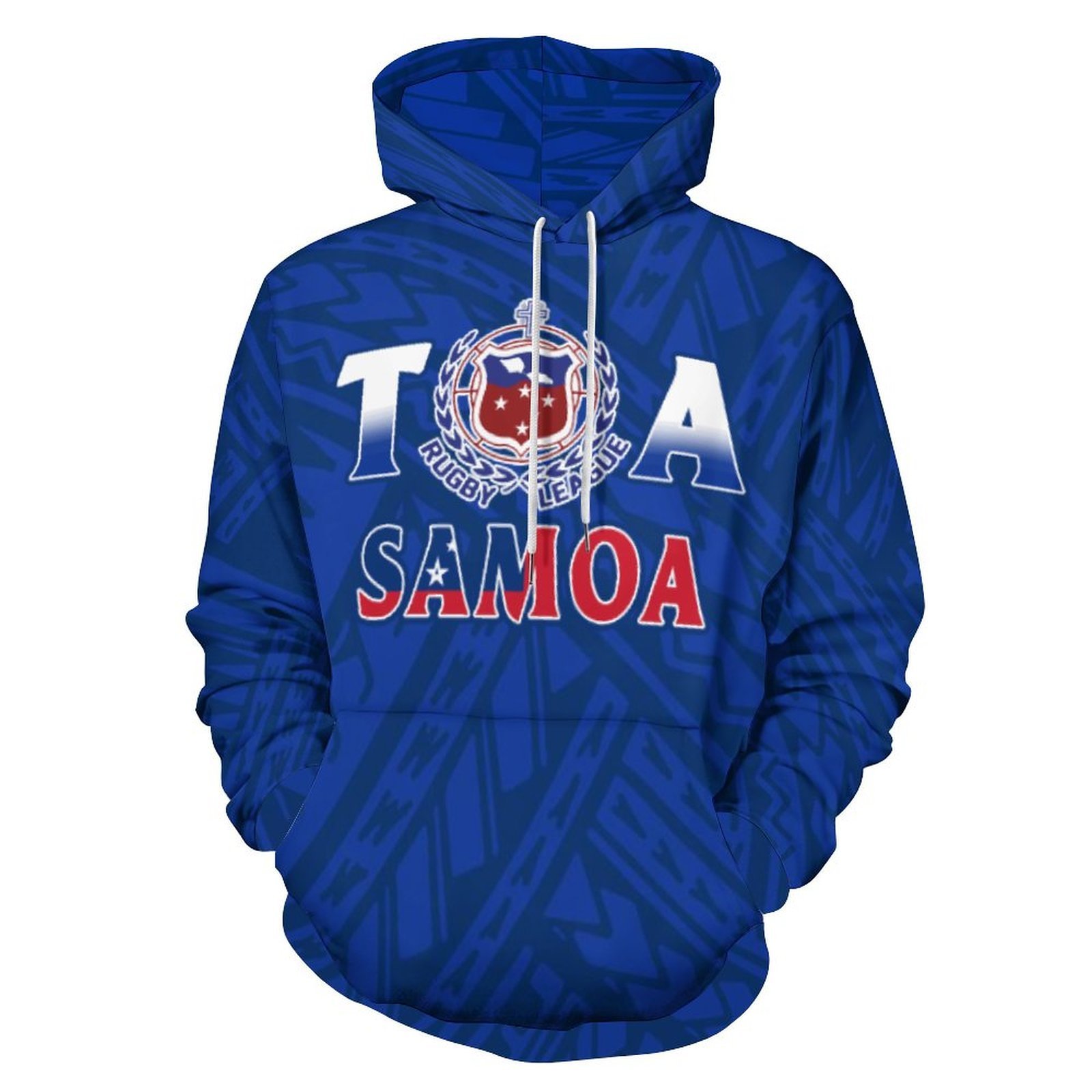 Toa Samoa Tribal Design Customized On Demand Hoodies Pacific Island Art Pullover Jacket Fall/Winter Men/Women Clothing