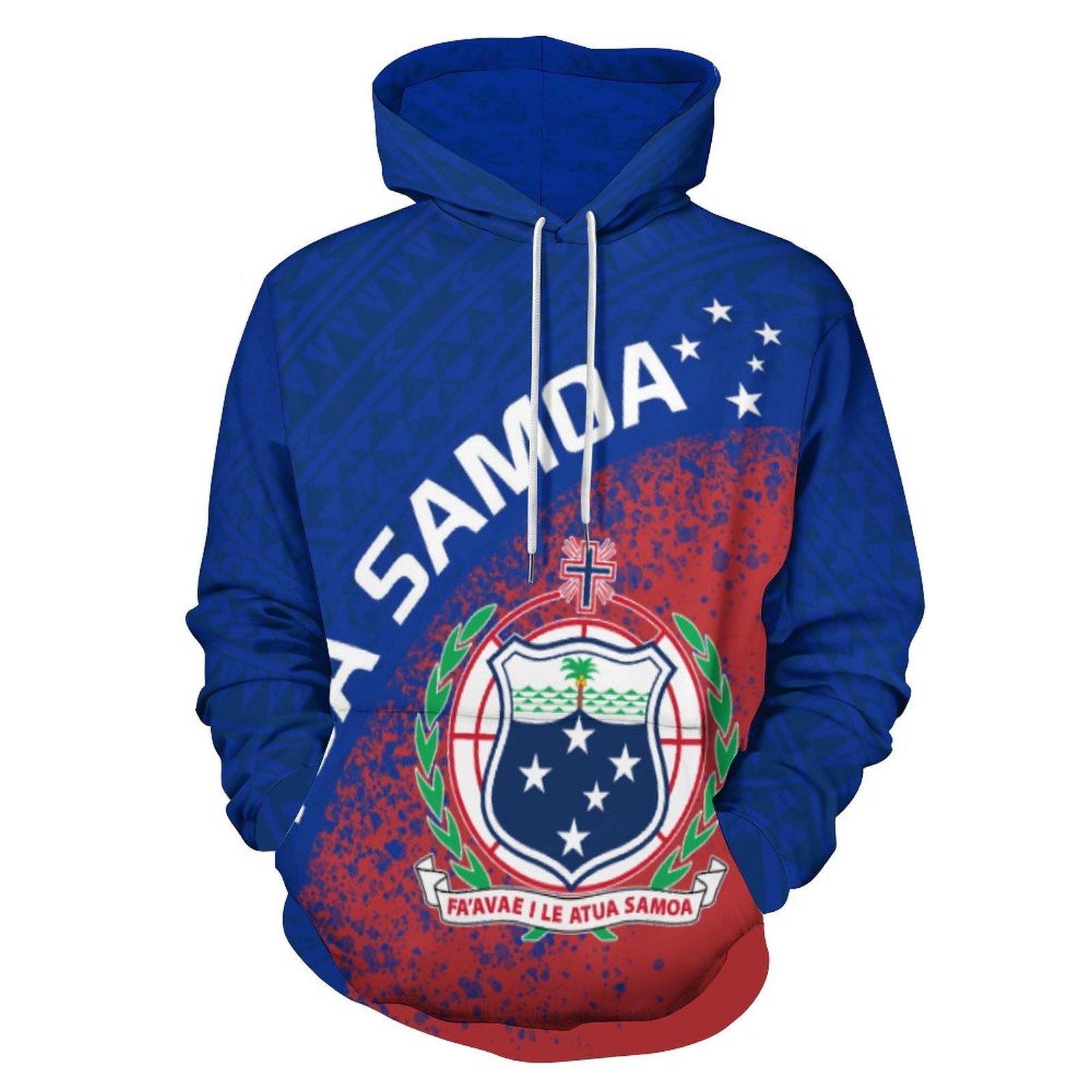 Toa Samoa Tribal Design Customized On Demand Hoodies Pacific Island Art Pullover Jacket Fall/Winter Men/Women Clothing