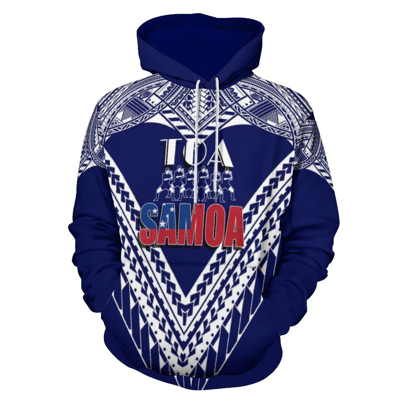 Toa Samoa Tribal Design Customized On Demand Hoodies Pacific Island Art Pullover Jacket Fall/Winter Men/Women Clothing