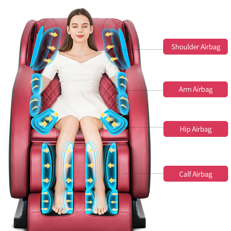 high quality big size massage chair with beautiful outlook suitable for tall and big people with LCD screen