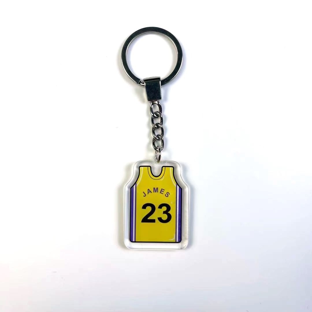 NBA popular Jersey keychain James George Harden Kobe Durant Owen key chain pendant gift