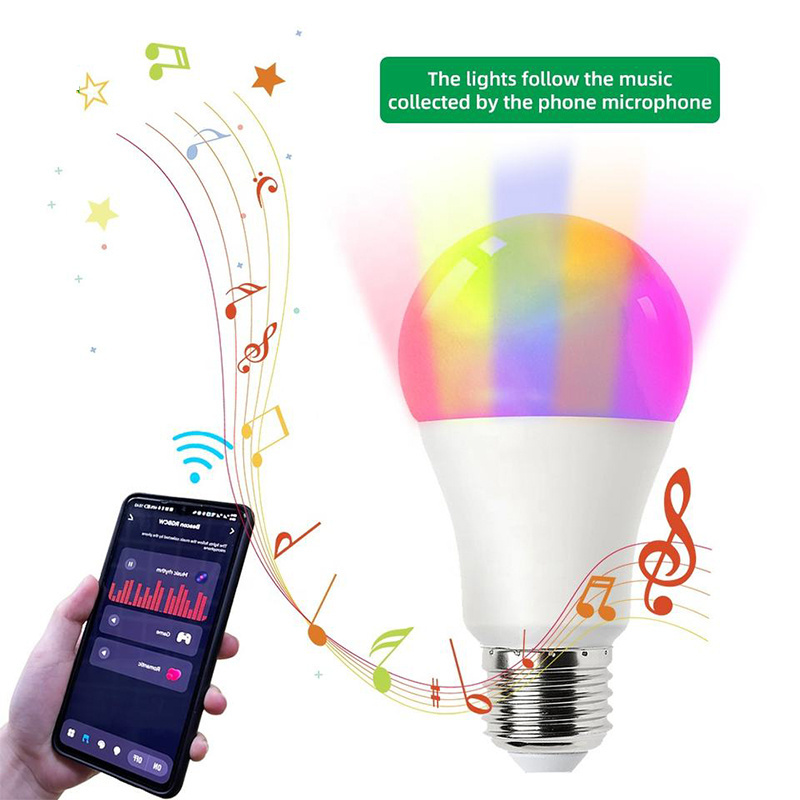 Tuya Wifi Smart Home B22 E27 10W Light Bulb Ball Bubbles CCT+RGB LED Ball Bubble Lamp Dimming Led Smart Bulb