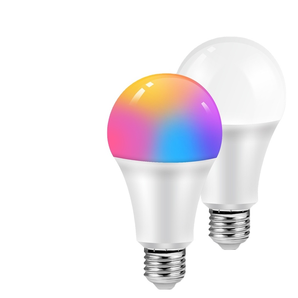 Tuya wifi smart bulb lamp E27 LED bulb voice control dimming color APP remote control smart light bulb