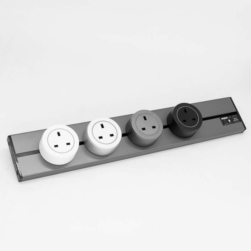 2023 Hot Sell US Smart Wall Track Socket Surface&Hidden Track Socket Removable luxury electrical rail power track socket