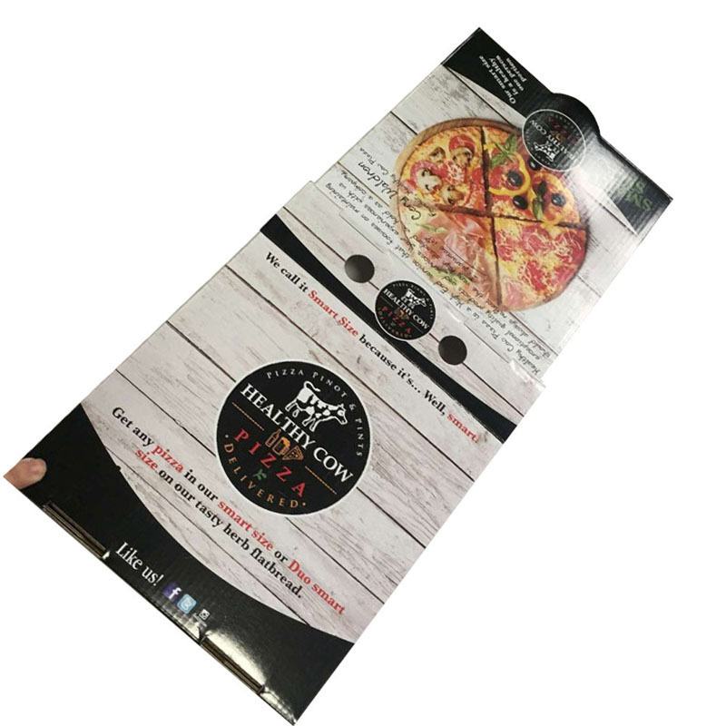 Food Grade Caja Para De Pizza Cardboard Corrugated Custom Carton Reusable Pizza Box Wholesale With Logo Printed