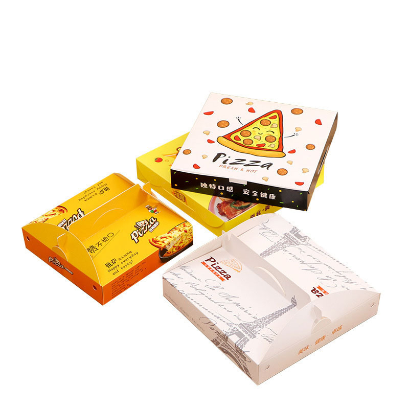 Hot sale China factory custom printed caja de pizza eco-friendly food packaging pink pizza box