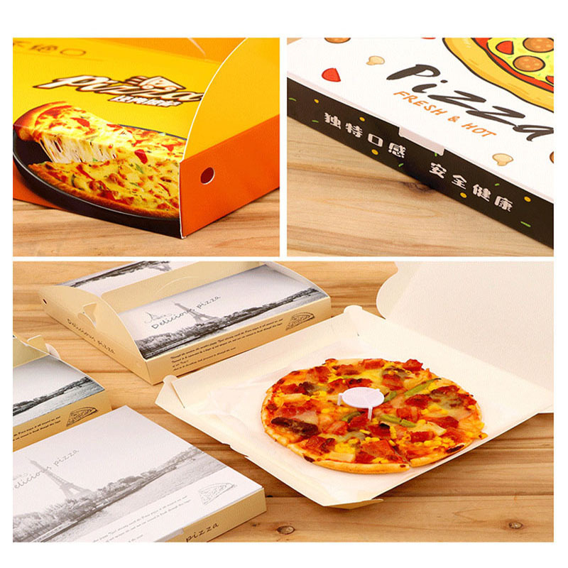 Hot sale China factory custom printed caja de pizza eco-friendly food packaging pink pizza box