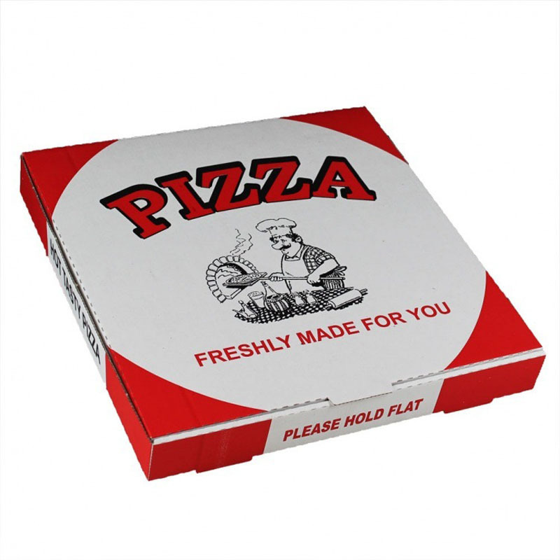 Food Grade Caja Para De Pizza Cardboard Corrugated Custom Carton Reusable Pizza Box Wholesale With Logo Printed