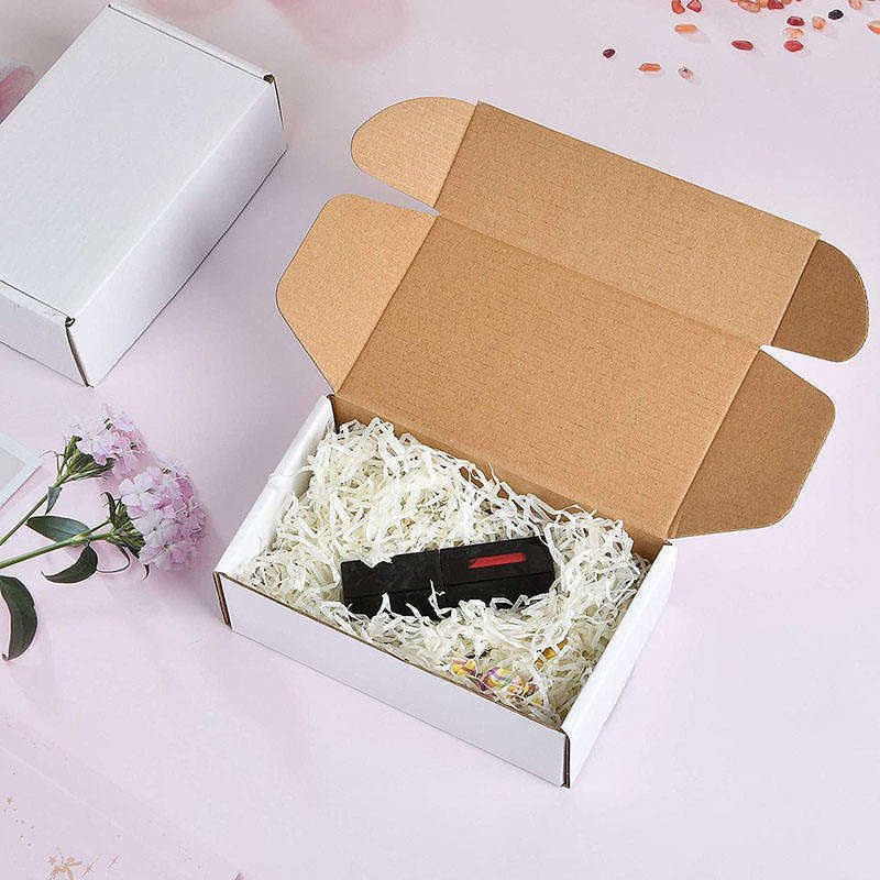 Factory Best Selling Corrugated Box Packaging White Folding Shipping Kraft Paper Mailer Box Custom Printed