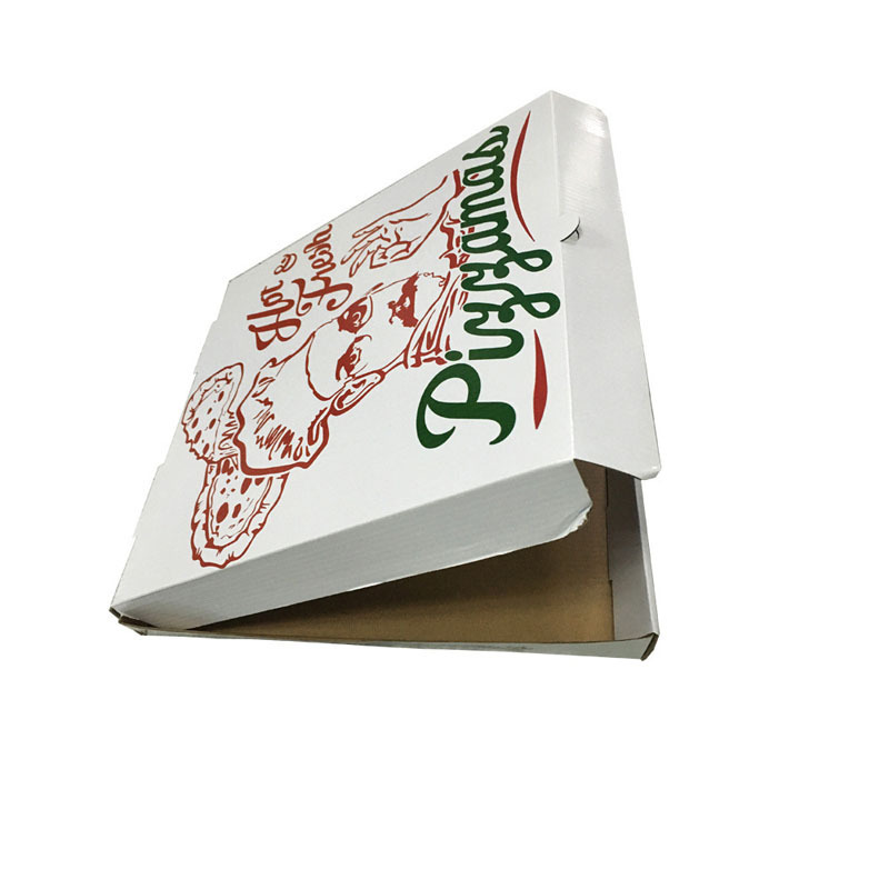 Food Grade Caja Para De Pizza Cardboard Corrugated Custom Carton Reusable Pizza Box Wholesale With Logo Printed