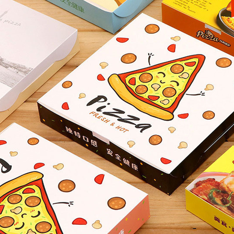 Hot sale China factory custom printed caja de pizza eco-friendly food packaging pink pizza box