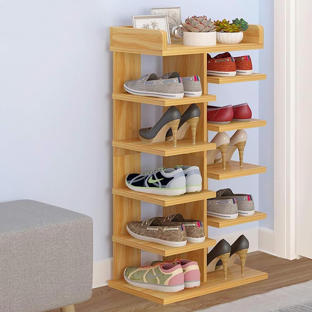 Wood Shoe Rack 6 Tier Modern Entryway Shoe Storage Rack Wood Shoe Rack