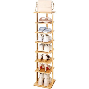 Custom Bamboo Shoe Rack for Entryway Storage Holders Corner Boots Shelf Multi-Layer Shoes Organizer Stand For Wholesale