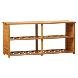 Wholesale Bamboo Shoe Rack Entryway Bench Boots Cabinet Modern Corner Shoe Storage Shelf