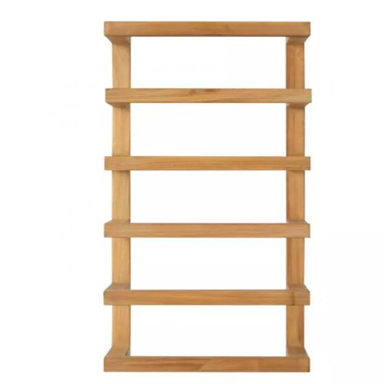 Custom Natural Bamboo Wall Mounting Storage Rack Towel Drying Shelf Blanket Storage Ladder Organizer For Wholesale