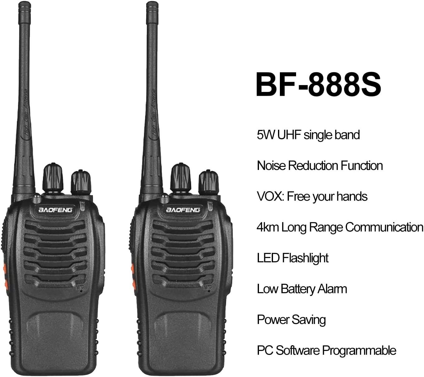 Baofeng factory BF-888S original manufacturer woki toki with earphone baofeng 888s handheld walkie talkie uhf radio