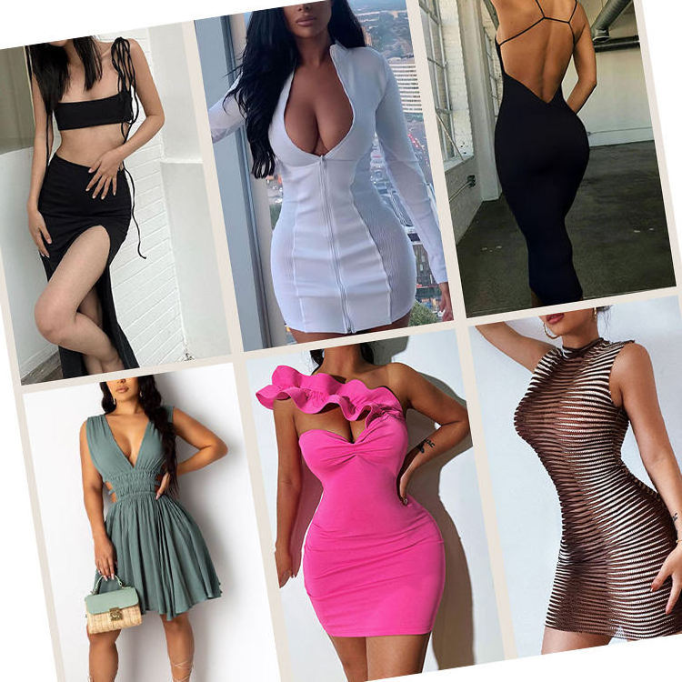 low price womens dress second hand clothes Swimsuit T-shirt women dress random delivery apparel stock dress used clothes