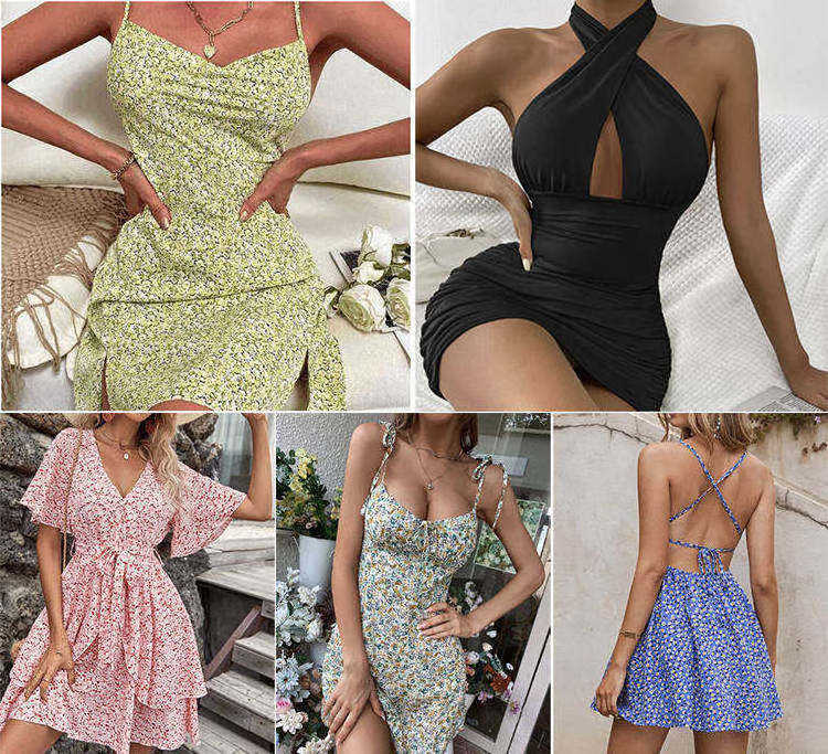 2022 wholesale Stock Dress swimsuit clothes factory bulk clothing shipping shop blusas used clothes womens tops dress