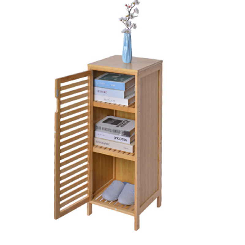 Modern Household Luxury Bamboo Large Entry Shoe Rack Storage Cabinet Furniture For Living Room