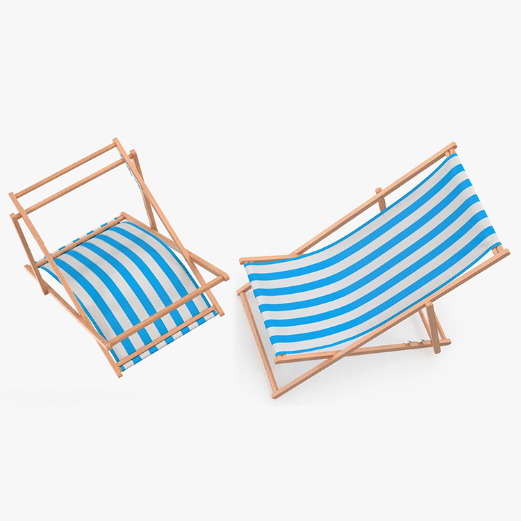 Outdoor Adjustable Sun Loungers Portable Folding Sea Relax Leisure Summer Recliner Wooden Beach Chair Wholesale