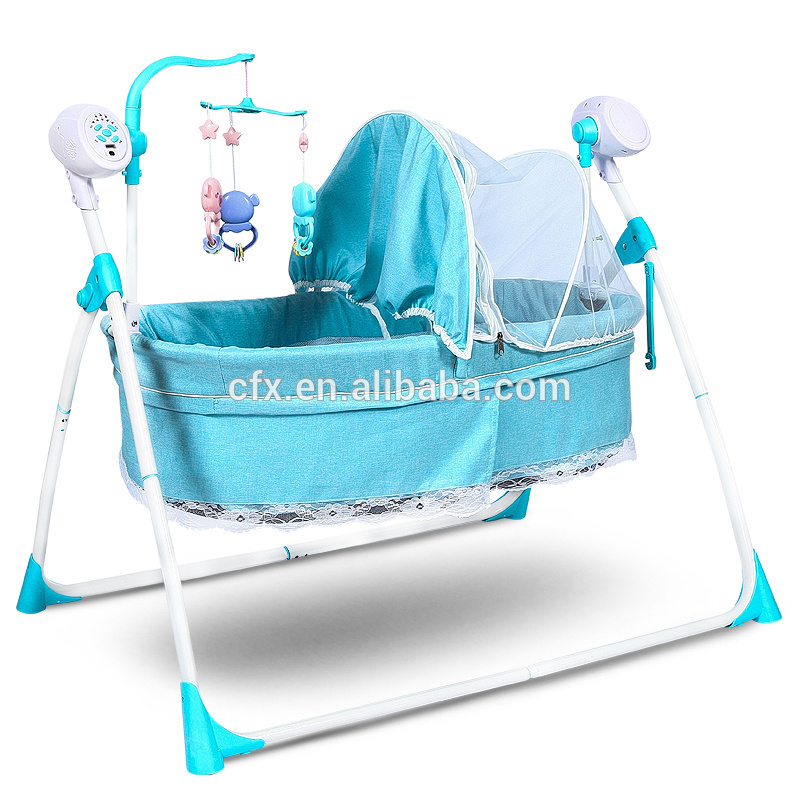 China high quality and cheap baby swing bed 303 baby electric cradle swing