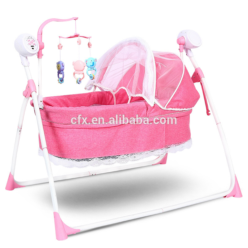 China high quality and cheap baby swing bed 303 baby electric cradle swing