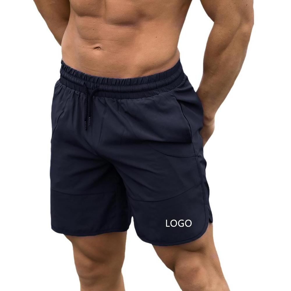 Wholesale Custom  7'' Inch Nylon Gym Fitness Shorts Blank Workout Bodybuilding Mens Shorts