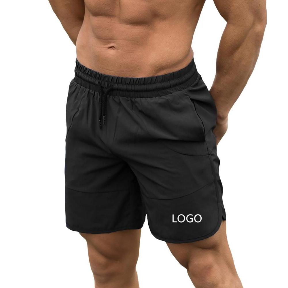 Wholesale Custom  7'' Inch Nylon Gym Fitness Shorts Blank Workout Bodybuilding Mens Shorts