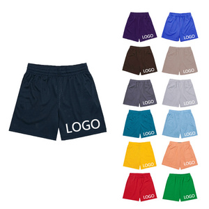 Blank Custom Logo American Plus Size Polyester Gym Mesh Men's Shorts With Pocket