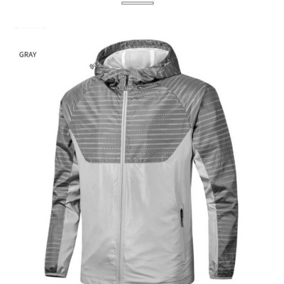 Factory Wholesale Men Windbreaker Jacket Oem Wholesale Athletic Outfits Custom Casual Hoodie Sweat Jacket For Men Stylish