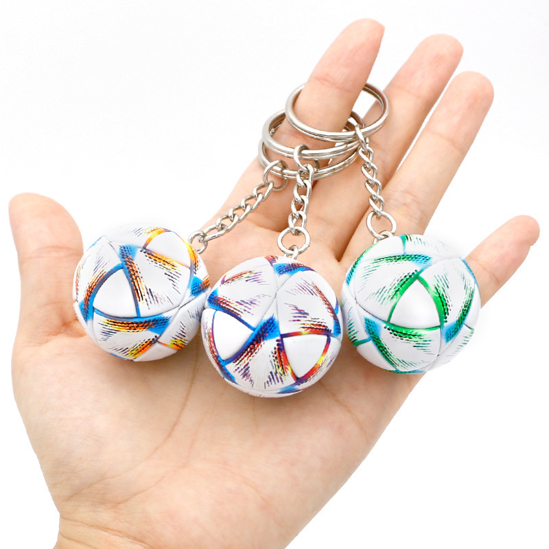 Football keychain pendant souvenir fan small gift bag ball pendant key chain school event gift