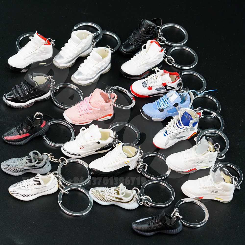 wholesale and dropshipping jor dan keychain 3d sneaker keychain Mini sneaker keychain 3d sneaker