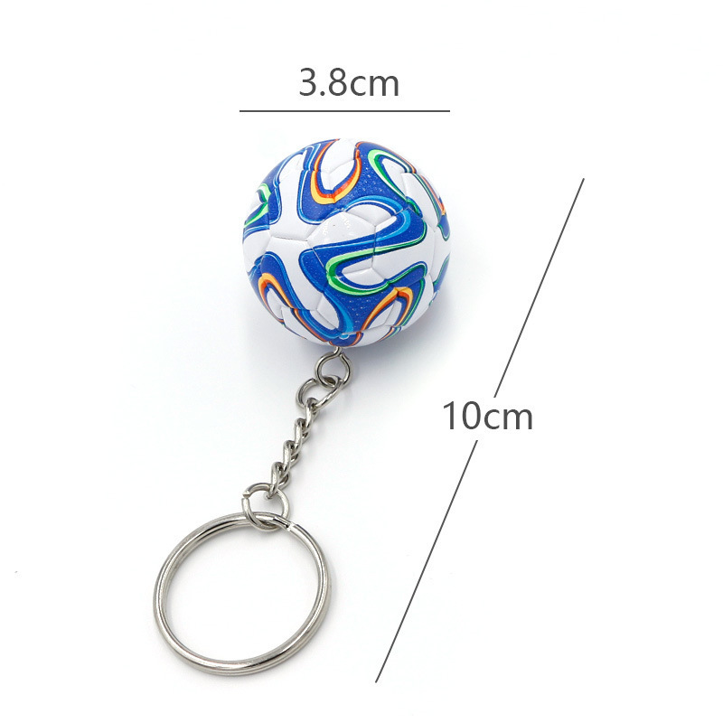 Football keychain pendant souvenir fan small gift bag ball pendant key chain school event gift