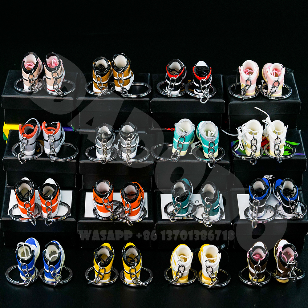 wholesale and dropshipping jor dan keychain 3d sneaker keychain Mini sneaker keychain 3d sneaker