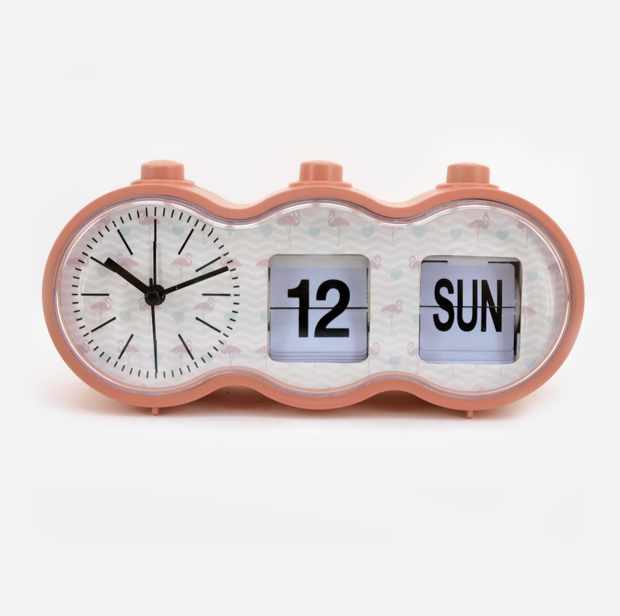 Latest Automatic Page Turning Clock with Week Date Calendar Flip Desktop table Clock for Office, Home Desk Student Bedside Clock