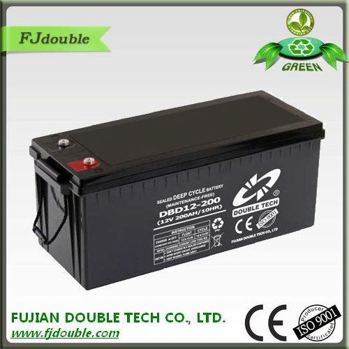 DOUBLE TECH sealed maintenance free battery 12v 200ah inverter batteries