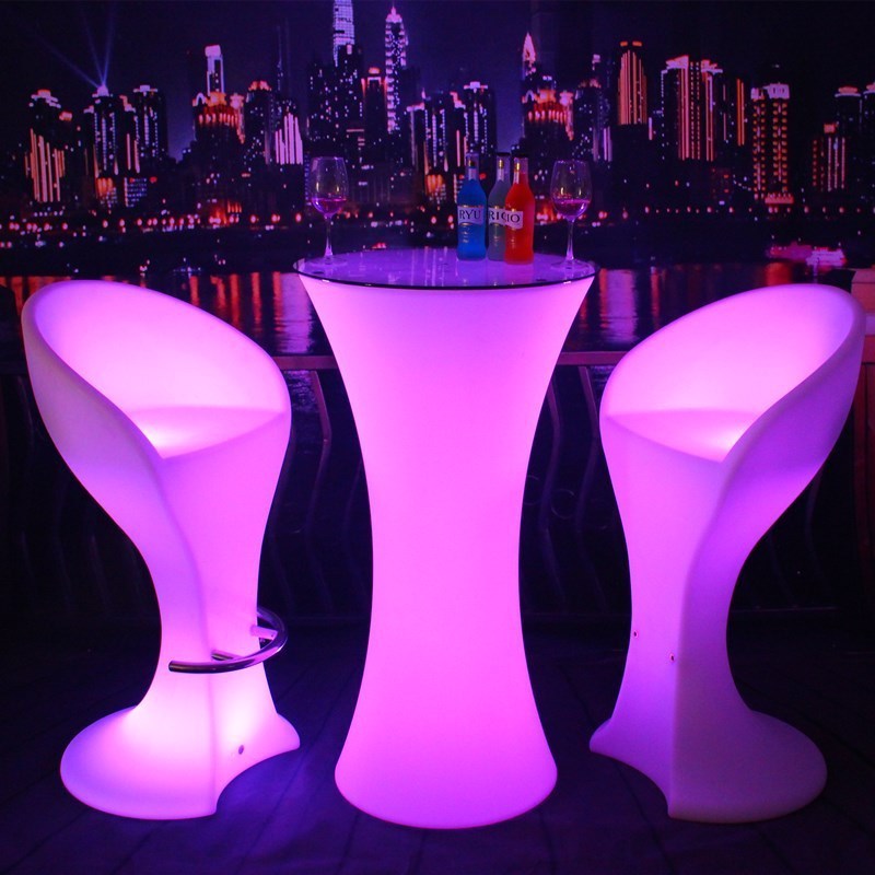 Square led table Modern Light Up Bar Furniture Nightclub Tables and Chairs Night Club Funny light up Led Light Bar table