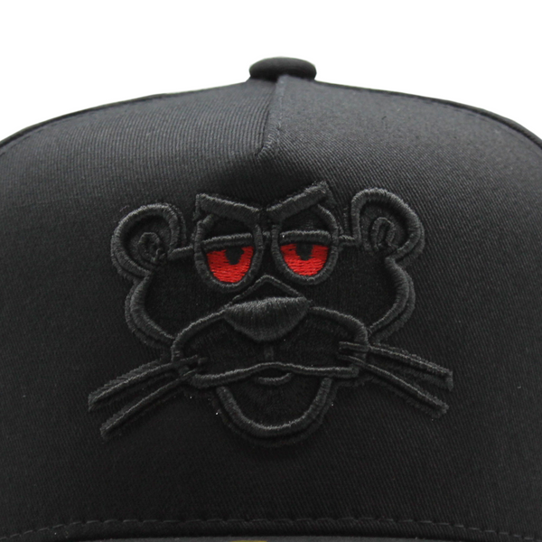 High Quality Culiacan The Panther Embroidered Black Cap 5 Panel Outdoor Sport Hat Patch Logo Cap Hat Suppliers