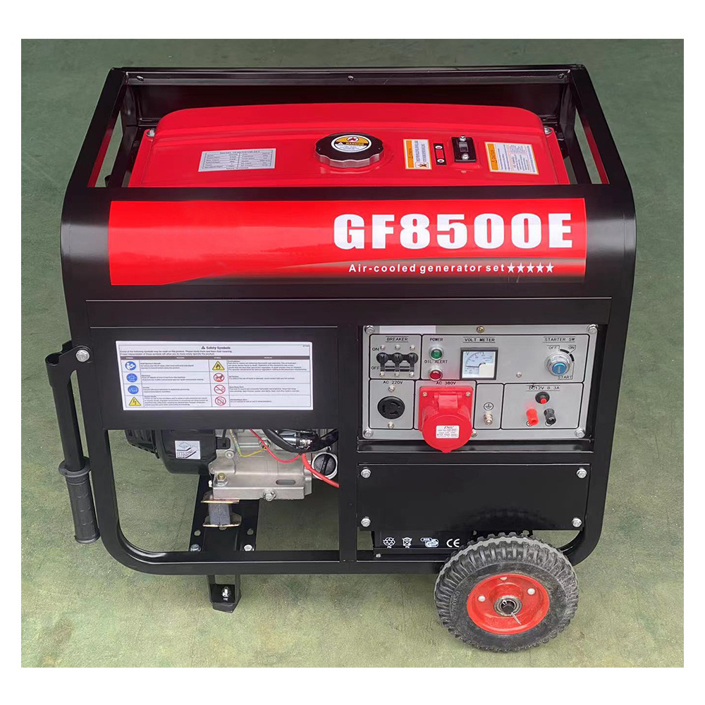 5000 watt silent 380v air cooled gasoline generator 5500w 6000w  5000 watt 9000 watts 6.25kva  made in china