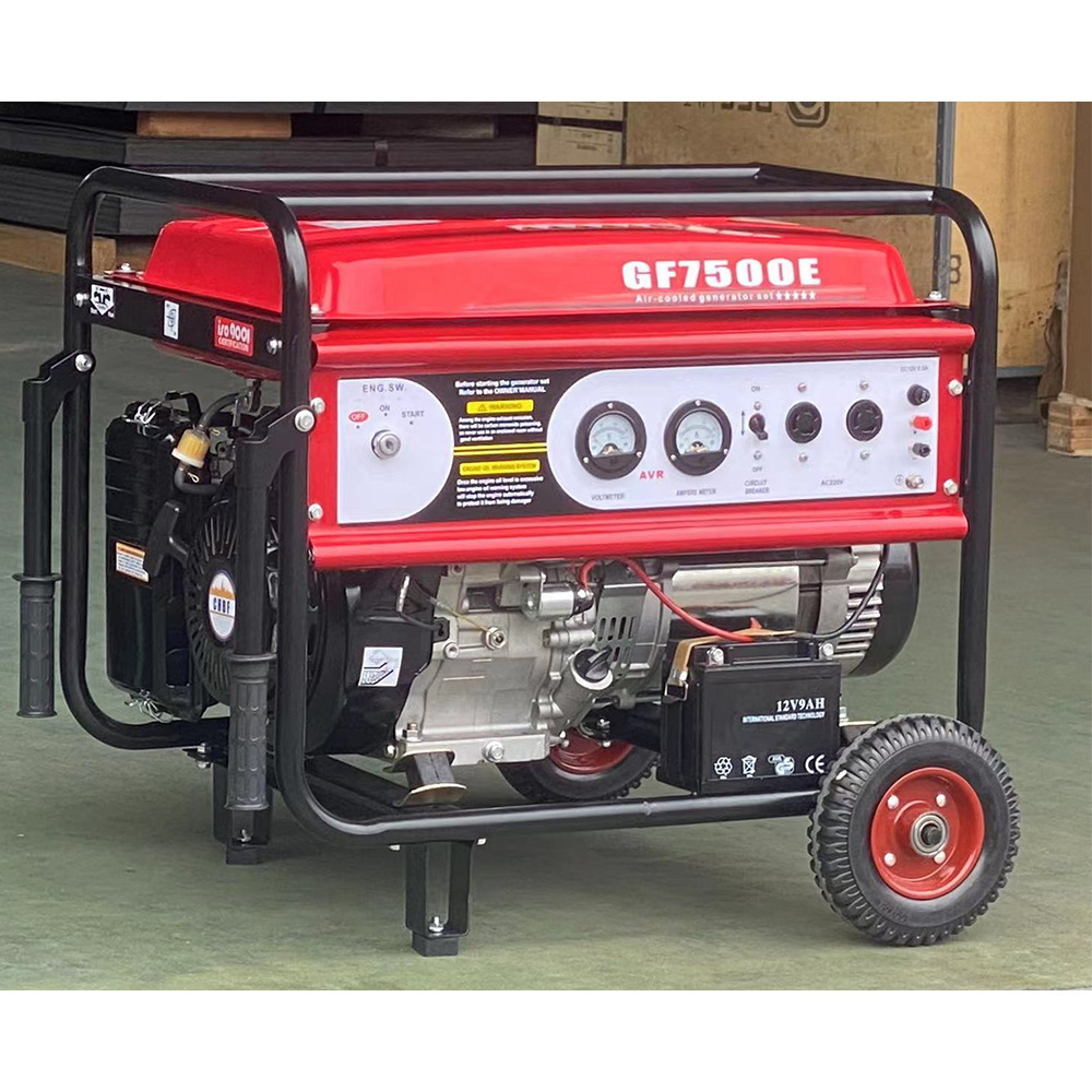 5000 watt silent 380v air cooled gasoline generator 5500w 6000w  5000 watt 9000 watts 6.25kva  made in china