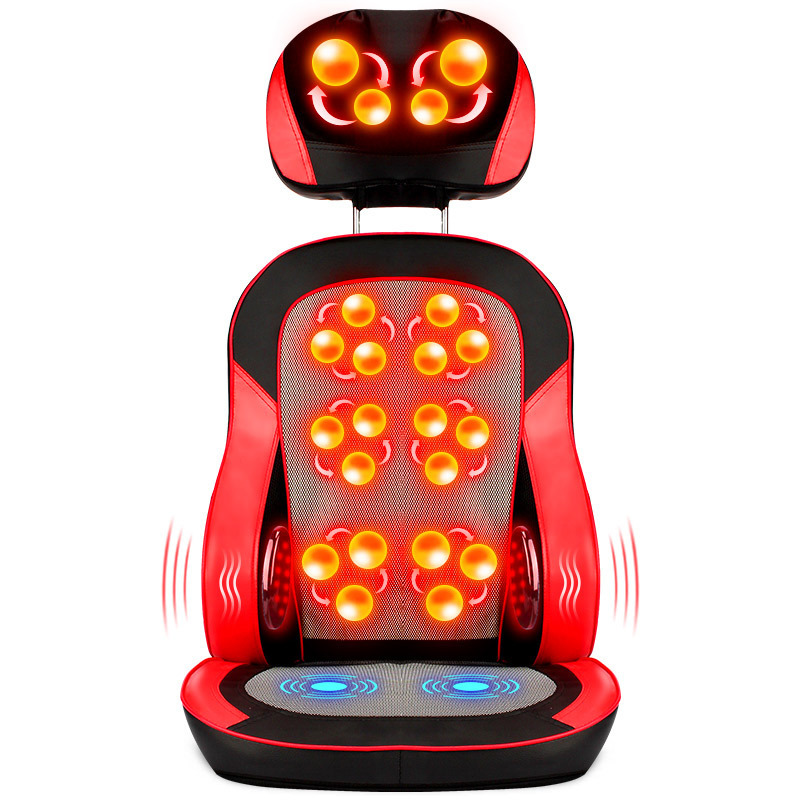 Back massager car seat masaj aletleri home use back relax shiatsu vibration massage cushion with heating