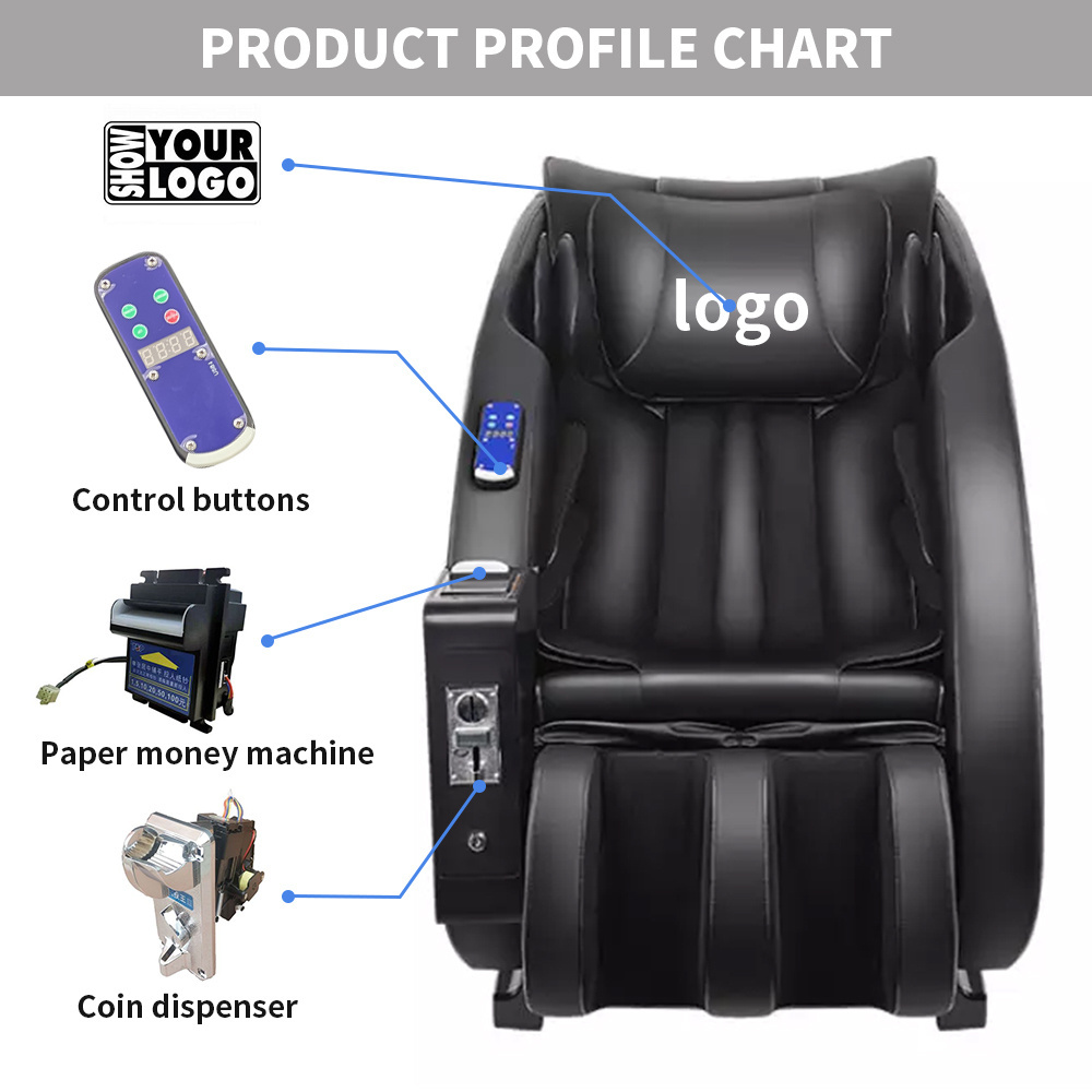 vending massage chair 4d full body coin operated credit card operated vending massage chair vending machine qrcode