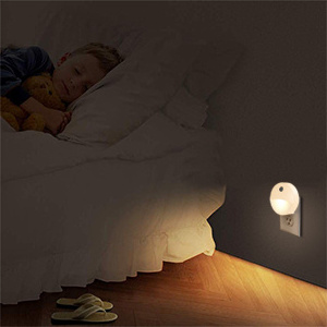 Simple design energy saving 220V Electric plug in LED motion sensor night light for baby room ,living room