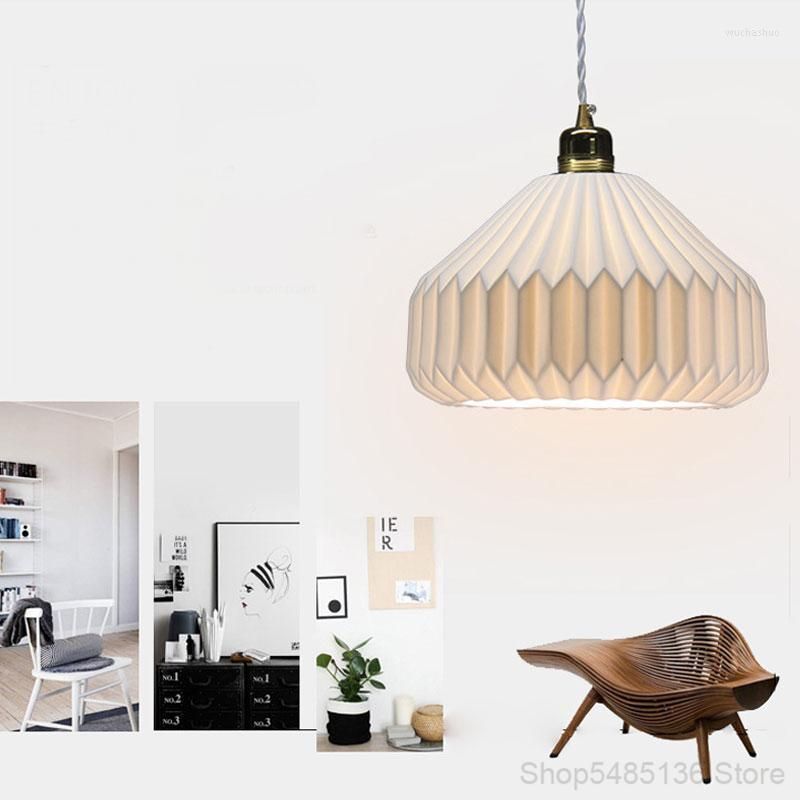 Hiqh Quality Nordic Ceramic Lamp Ceiling Hanging Light for Home Restaurant