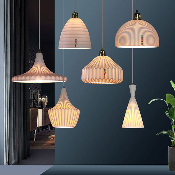 Hiqh Quality Nordic Ceramic Lamp Ceiling Hanging Light for Home Restaurant