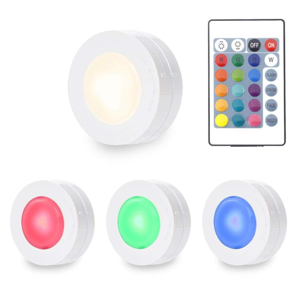 New 3000K/4000K RGB colors cob led puck grow light Led puck flashlight led puck bathroom light