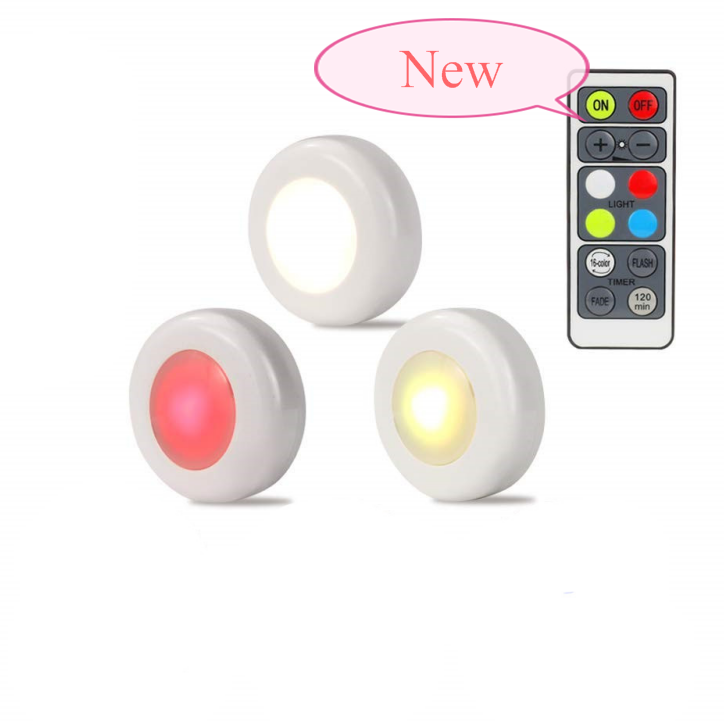 New 3000K/4000K RGB colors cob led puck grow light Led puck flashlight led puck bathroom light