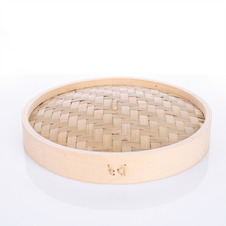 Hot sale new trend high quality 3 tiers made of bamboo 12 inch sets Chinese baozi bamboo steamer for restaurant steamer